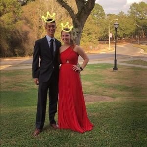 Red BCBG formal dress